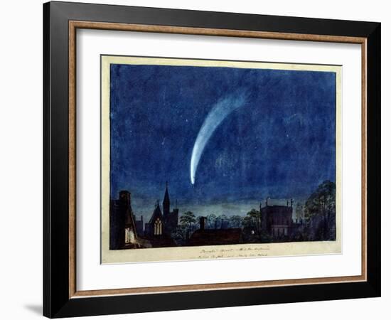 Donati's Comet, 1858 (W/C on Paper)-J. M. W. Turner-Framed Giclee Print