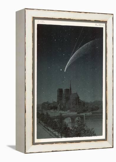 Donati's Comet Observed Over Paris-null-Framed Premier Image Canvas