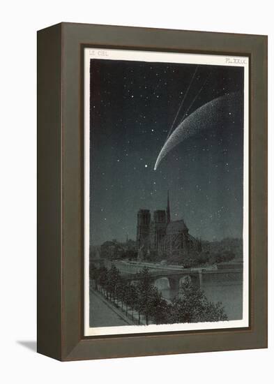 Donati's Comet Observed Over Paris-null-Framed Premier Image Canvas