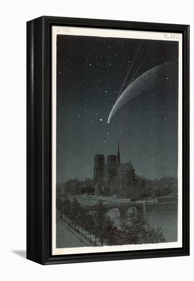 Donati's Comet Observed Over Paris-null-Framed Premier Image Canvas