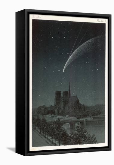 Donati's Comet Observed Over Paris-null-Framed Premier Image Canvas