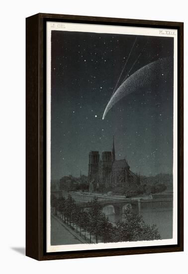 Donati's Comet Observed Over Paris-null-Framed Premier Image Canvas