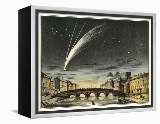 Donati's Comet of 1858, Artwork-Detlev Van Ravenswaay-Framed Premier Image Canvas