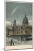 Donati's Comet of 1858 Viewed over St Paul's Cathedral, London, 1884-null-Mounted Giclee Print
