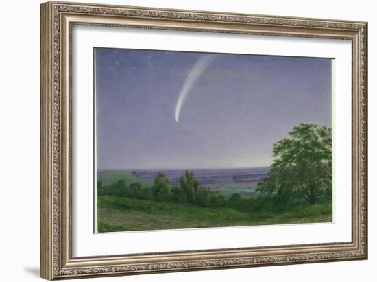 Donati's Comet, Oxford, 7.30Pm, 5th October 1858 (W/C and Bodycolour over Graphite on Paper)-J. M. W. Turner-Framed Giclee Print