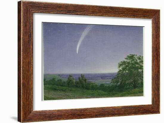 Donati's Comet, Oxford, 7.30Pm, 5th October 1858 (W/C and Bodycolour over Graphite on Paper)-J. M. W. Turner-Framed Giclee Print