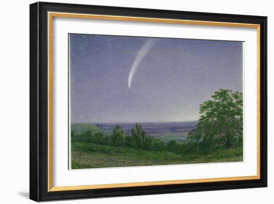 Donati's Comet, Oxford, 7.30Pm, 5th October 1858 (W/C and Bodycolour over Graphite on Paper)-J. M. W. Turner-Framed Giclee Print
