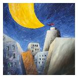 Sotto una grande luna gialla-Donato Larotonda-Stretched Canvas