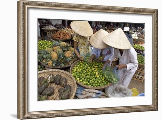 Dong Ba Market, Hue, Vietnam, Indochina, Southeast Asia, Asia-Bruno Morandi-Framed Photographic Print