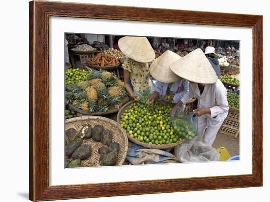 Dong Ba Market, Hue, Vietnam, Indochina, Southeast Asia, Asia-Bruno Morandi-Framed Photographic Print