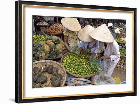 Dong Ba Market, Hue, Vietnam, Indochina, Southeast Asia, Asia-Bruno Morandi-Framed Photographic Print