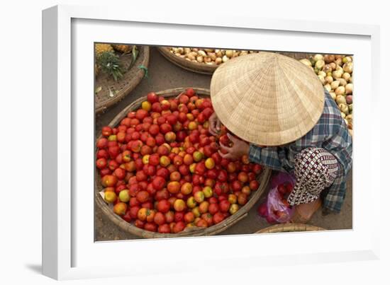 Dong Ba Market, Hue, Vietnam, Indochina, Southeast Asia, Asia-Bruno Morandi-Framed Photographic Print