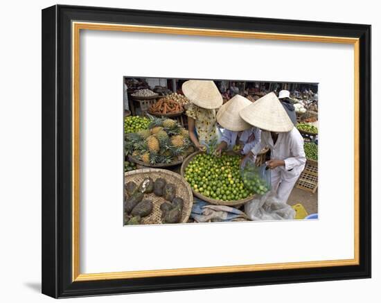 Dong Ba Market, Hue, Vietnam, Indochina, Southeast Asia, Asia-Bruno Morandi-Framed Premium Photographic Print
