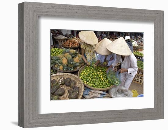 Dong Ba Market, Hue, Vietnam, Indochina, Southeast Asia, Asia-Bruno Morandi-Framed Photographic Print