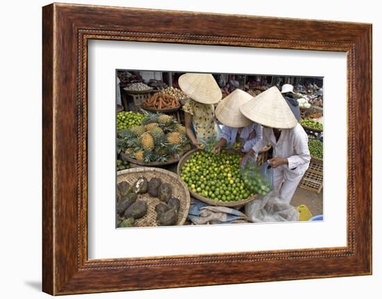 Dong Ba Market, Hue, Vietnam, Indochina, Southeast Asia, Asia-Bruno Morandi-Framed Photographic Print