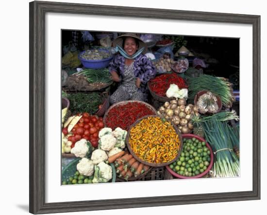 Dong Ba Market, Hue, Vietnam-Keren Su-Framed Photographic Print