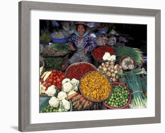 Dong Ba Market, Hue, Vietnam-Keren Su-Framed Photographic Print