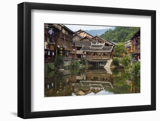 Dong village, Zhaoxing, Guizhou Province, China-Keren Su-Framed Photographic Print