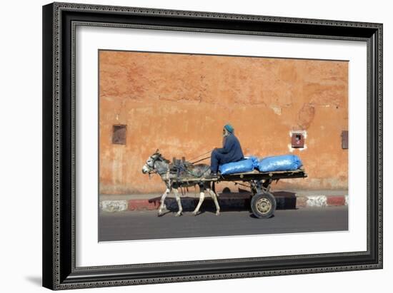 Donkey And Cart Transportation-Johnny Greig-Framed Photographic Print