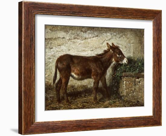 Donkey at Crib-Filippo Palizzi-Framed Giclee Print