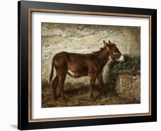 Donkey at Crib-Filippo Palizzi-Framed Giclee Print