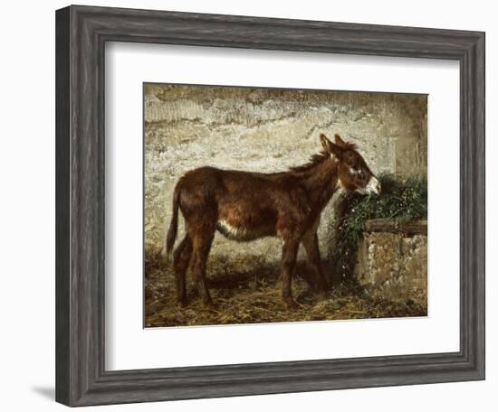 Donkey at Crib-Filippo Palizzi-Framed Giclee Print