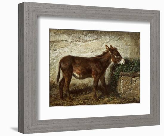 Donkey at Crib-Filippo Palizzi-Framed Giclee Print