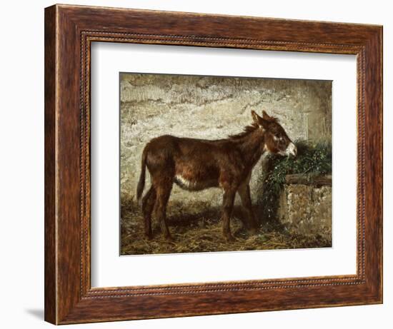 Donkey at Crib-Filippo Palizzi-Framed Giclee Print