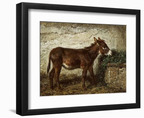 Donkey at Crib-Filippo Palizzi-Framed Giclee Print