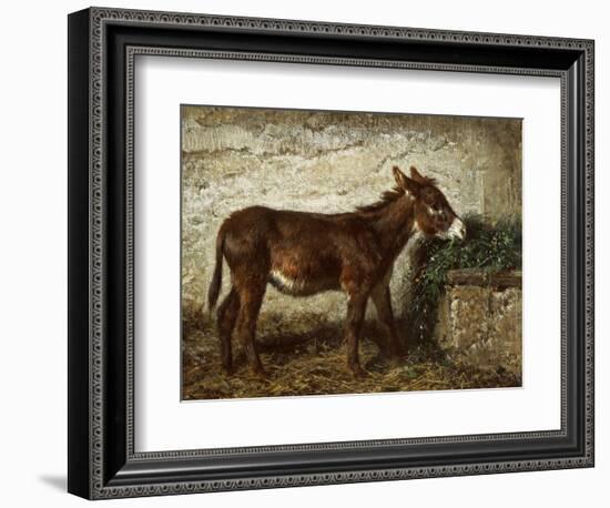Donkey at Crib-Filippo Palizzi-Framed Giclee Print