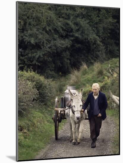 Donkey Cart, County Leitrim, Connacht, Republic of Ireland (Eire)-Adam Woolfitt-Mounted Photographic Print