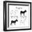 Donkey Cut Scheme - B&W-ONiONAstudio-Framed Art Print