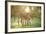 Donkey, Equus Asinus Asinus, Mother and Foal, Meadow, Is Lying Laterally-David & Micha Sheldon-Framed Photographic Print