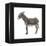 Donkey (Equus Asinus), Mammals-Encyclopaedia Britannica-Framed Stretched Canvas