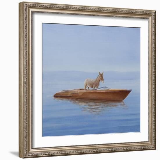 Donkey in a Riva, 2010-Lincoln Seligman-Framed Giclee Print