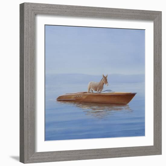 Donkey in a Riva, 2010-Lincoln Seligman-Framed Giclee Print