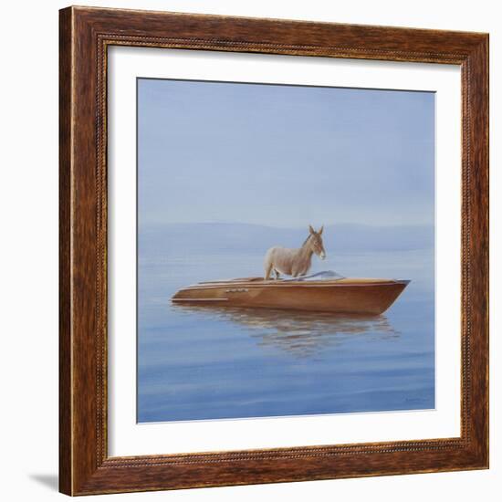 Donkey in a Riva, 2010-Lincoln Seligman-Framed Giclee Print