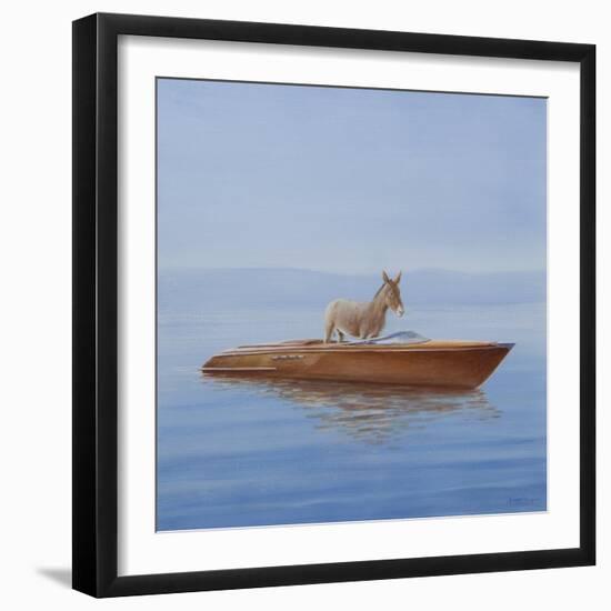 Donkey in a Riva, 2010-Lincoln Seligman-Framed Giclee Print