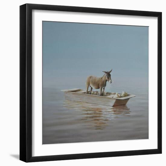 Donkey on the River-Lincoln Seligman-Framed Giclee Print