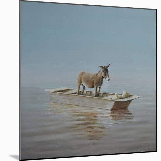 Donkey on the River-Lincoln Seligman-Mounted Giclee Print