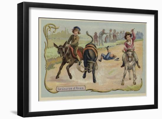 Donkey Race-null-Framed Giclee Print