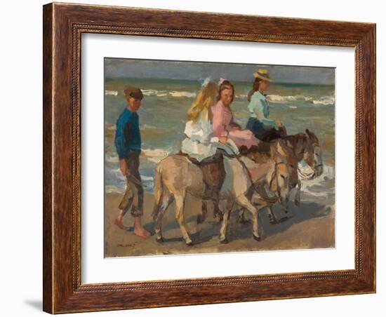 Donkey riding. 1898-1901-Isaac Israels-Framed Giclee Print