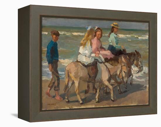 Donkey riding. 1898-1901-Isaac Israels-Framed Premier Image Canvas