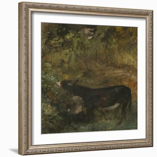 Donkey with Foal: Study for The Cornfield-John Constable-Framed Giclee Print