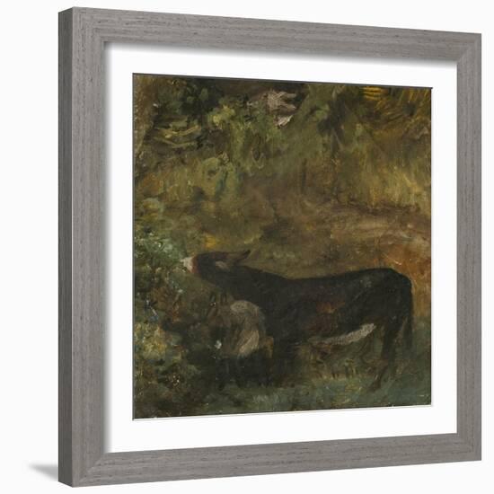 Donkey with Foal: Study for The Cornfield-John Constable-Framed Giclee Print