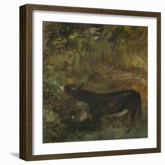 Donkey with Foal: Study for The Cornfield-John Constable-Framed Giclee Print