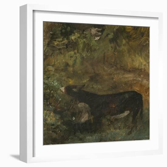 Donkey with Foal: Study for The Cornfield-John Constable-Framed Giclee Print