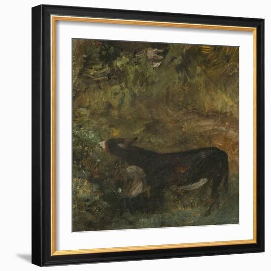 Donkey with Foal: Study for The Cornfield-John Constable-Framed Giclee Print