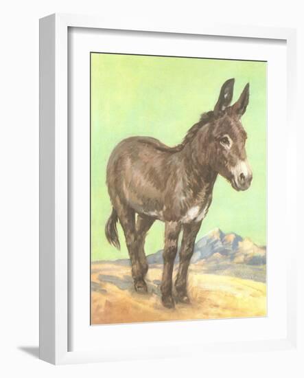 Donkey-null-Framed Art Print