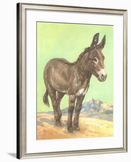 Donkey-null-Framed Art Print